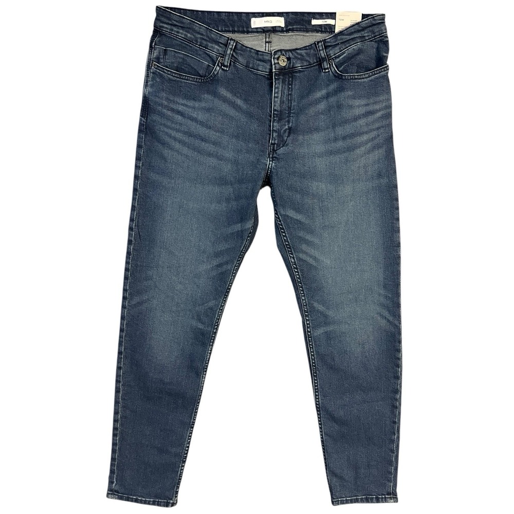 Mango Man Jeans Skinny Tapered Fit Dark Wash‎ MNG Stretch Denim Size 36 TOM New